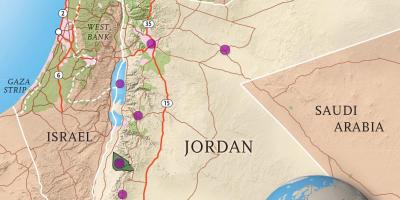 Королівство Йорданія карті
