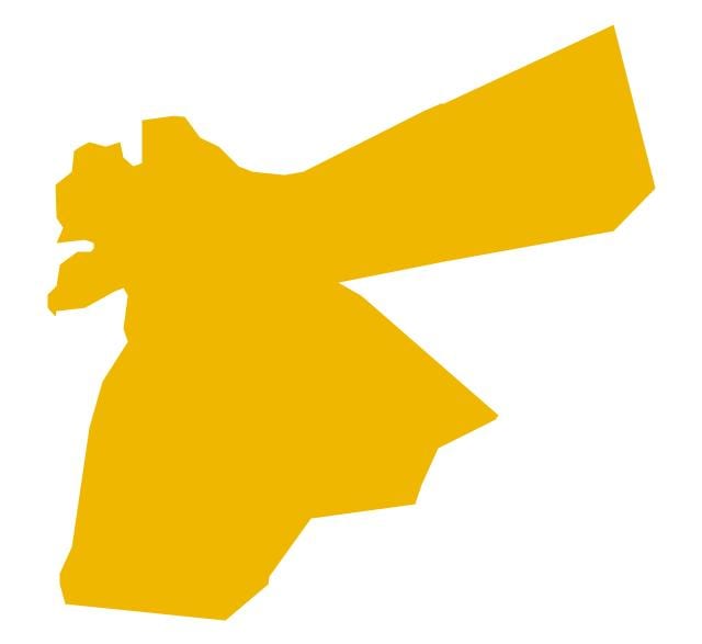 карта Йорданії векторна карта